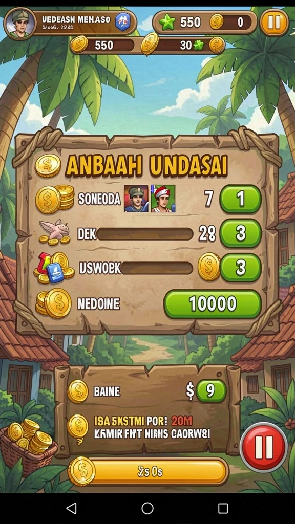 mega388 - Tampilan antarmuka pengguna yang intuitif.