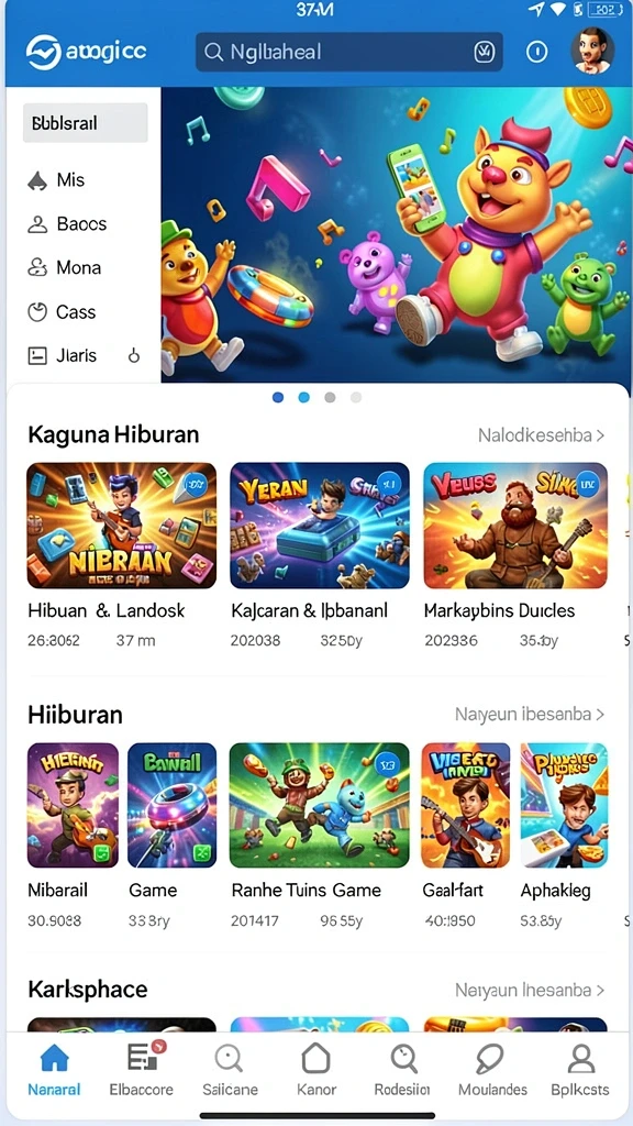 r6r6 - Lingkungan permainan yang beragam dan detail.