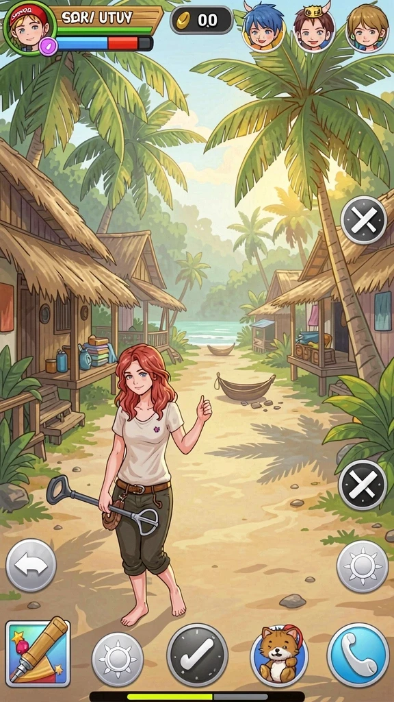 t9999 - Screenshot pertama menunjukkan petualangan karakter utama di hutan yang indah.